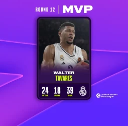 MVP de la Jornada 12 EuroLeague: Walter Tavares, Real Madrid