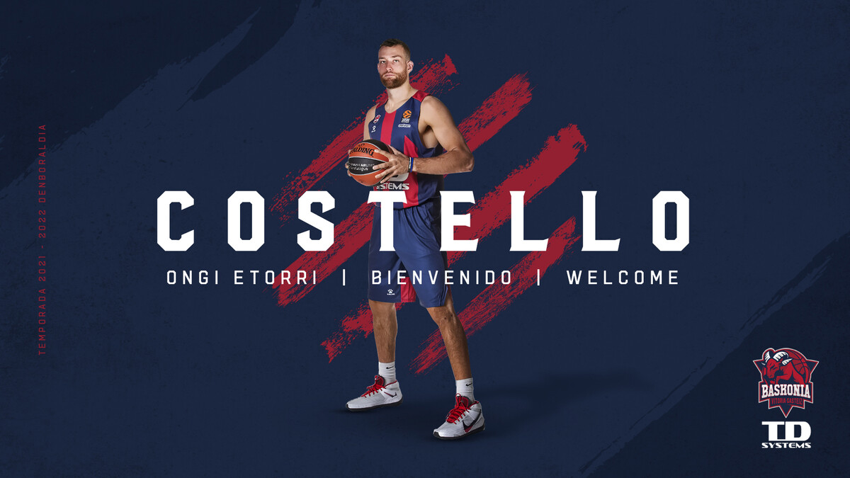 Matt Costello, primera pieza del nuevo TD Systems Baskonia