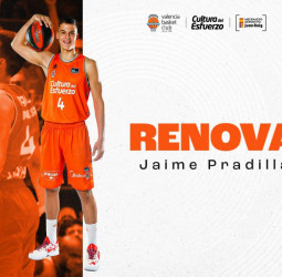 Jaime Pradilla extiende su contrato con Valencia Basket hasta 2027