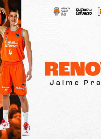 Jaime Pradilla extiende su contrato con Valencia Basket hasta 2027