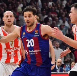 El Barcelona domina al Estrella Roja desde la defensa, 76-85