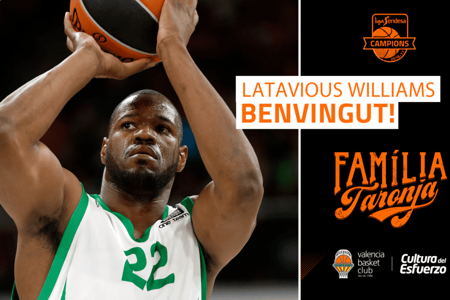Valencia Basket alcanza un acuerdo con Latavious Williams para la próxima temporada