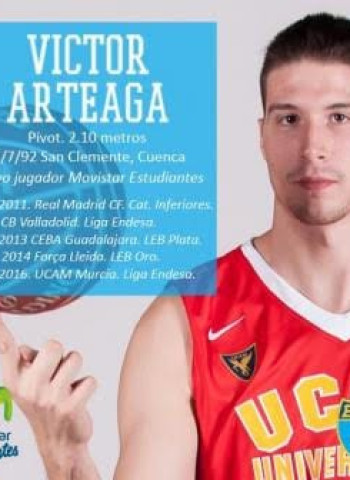El pívot Víctor Arteaga se incorpora a Movistar Estudiantes