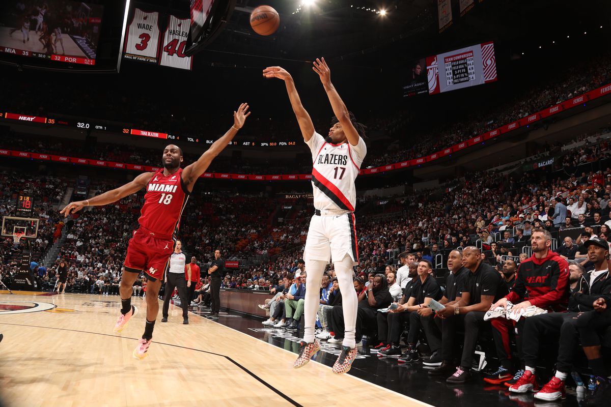 Portland Trail Blazers cosecha una victoria en Miami, 116-107