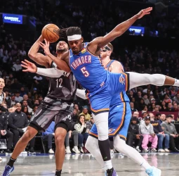 Los Nets se lo ponen difícil a los Oklahoma, 129-121