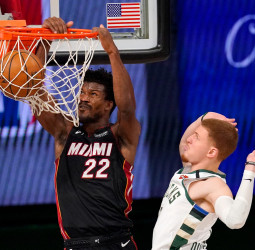 Entre Butler y Dragic le dan la primera victoria a los Heat (104-115) [0-1]
