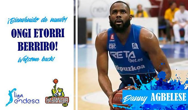 Danny Agbelese regresa al Gipuzkoa Basket
