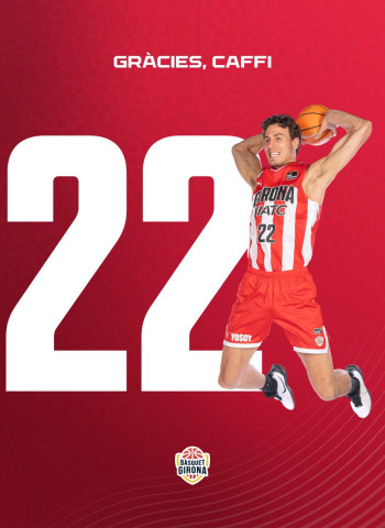 Francisco Cáffaro se despide del Bàsquet Girona