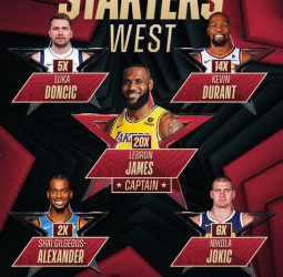 La NBA anuncia los titulares para el all-star. LeBron James disputará su 20º evento
