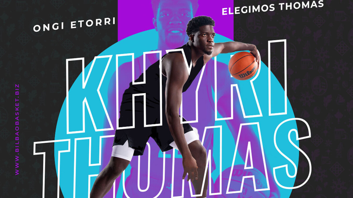 Khiry Thomas, ilusión y físico para Surne Bilbao Basket
