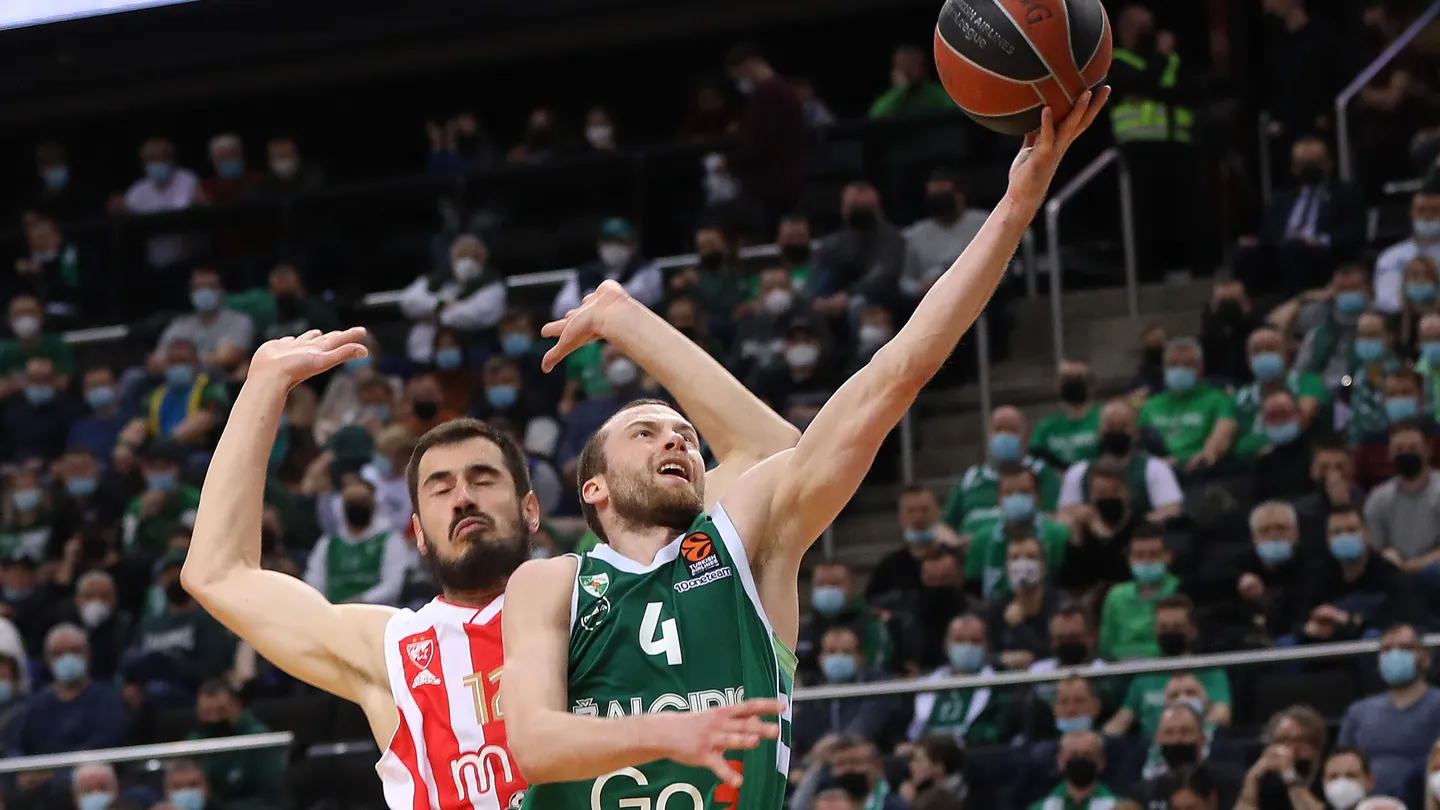 El Zalgiris supera al Estrella Roja tras la prórroga en el último partido de Jankunas (103-98)