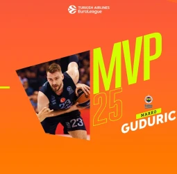 MVP de la 25ª jornada EuroLeague: Marko Guduric, Fenerbahce Beko Istanbul
