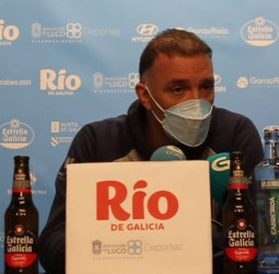 Veljko Mrsic en la previa al Río Breogán - Surne Bilbao Basket