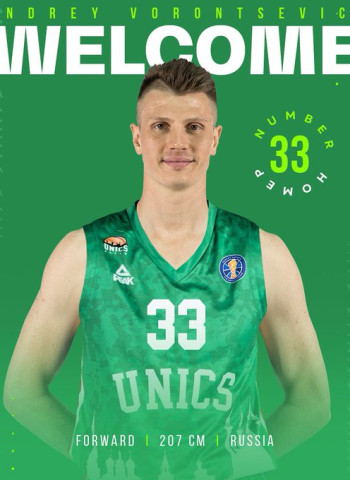 Andrey Vorontsevich, nuevo jugador del Unics Kazan