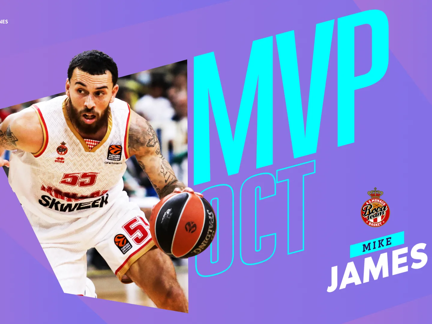 Mike James, MVP del mes de octubre en la EuroLeague
