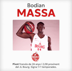 Bodian Massa, primer fichaje del BAXI Manresa 2024-2025