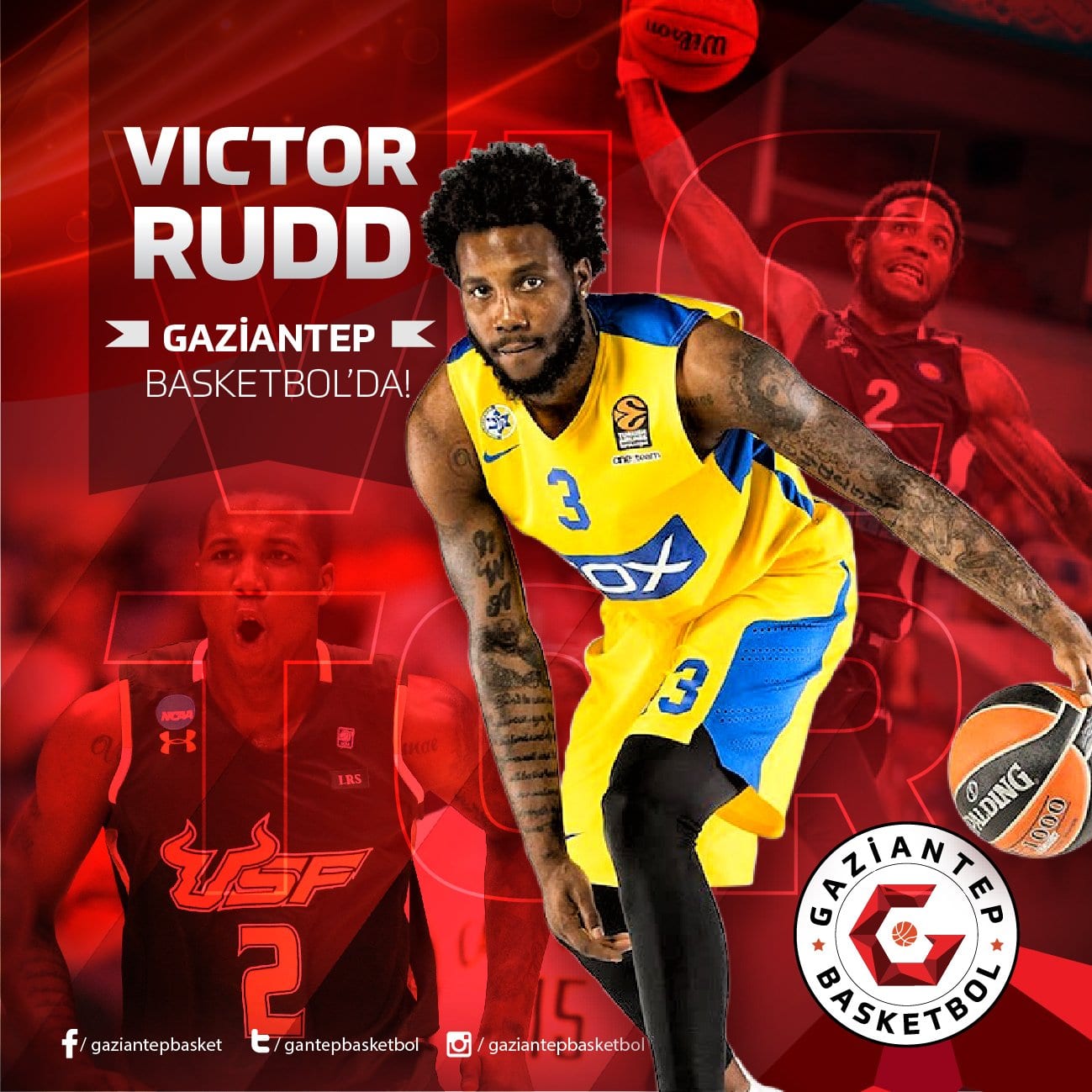 Victor Rudd, nuevo jugador del Gaziantep turco