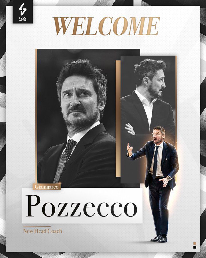 Gianmarco Pozzecco, nuevo entrenador del Asvel Villeurbanne