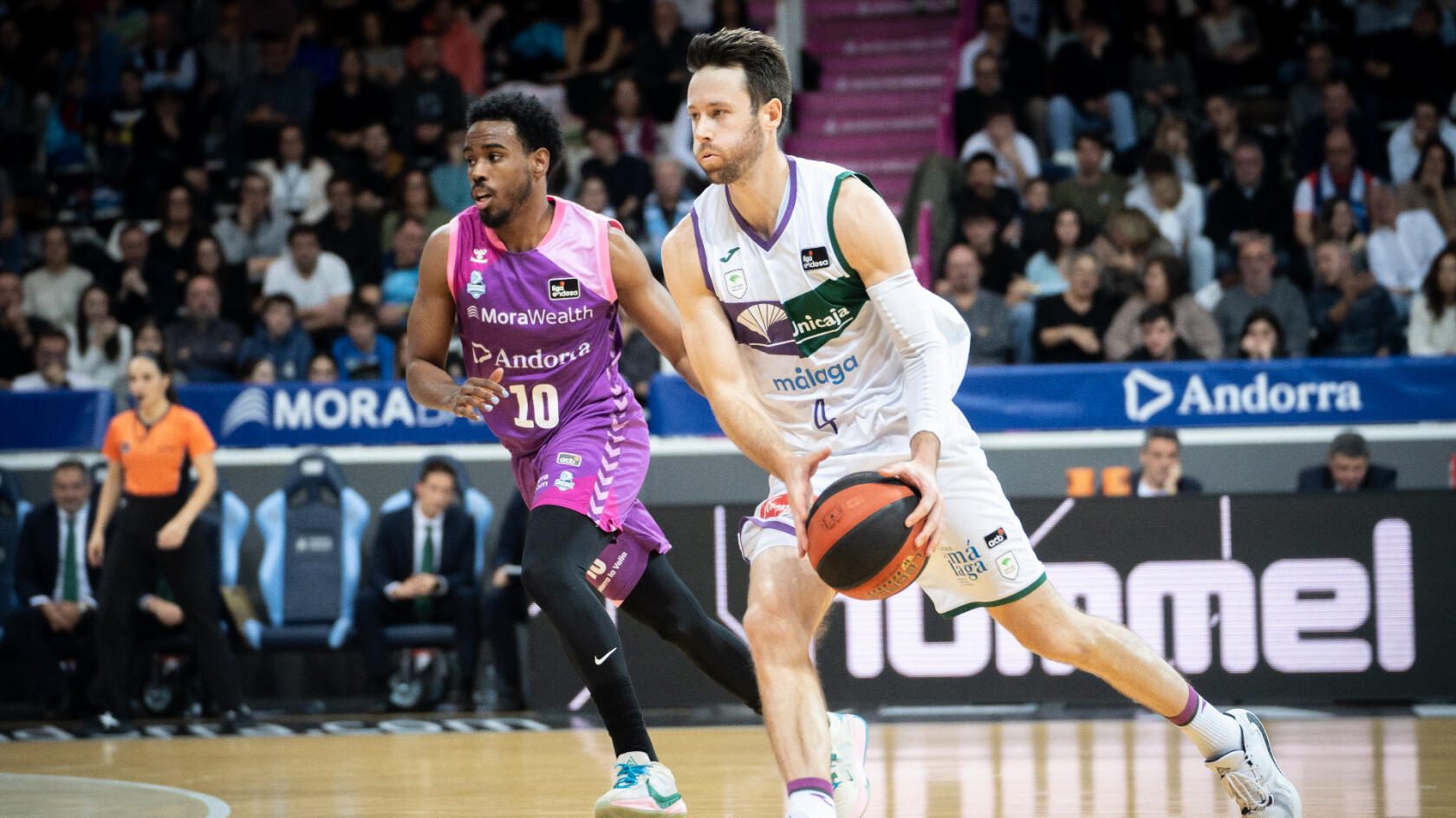 El Unicaja encadena su novena victoria consecutiva ante el Andorra, 81-87