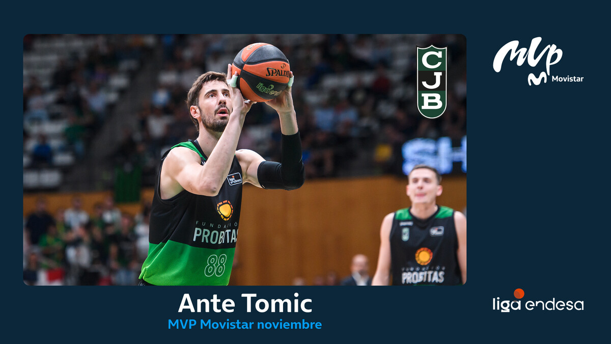Ante Tomic, MVP Movistar del mes de noviembre