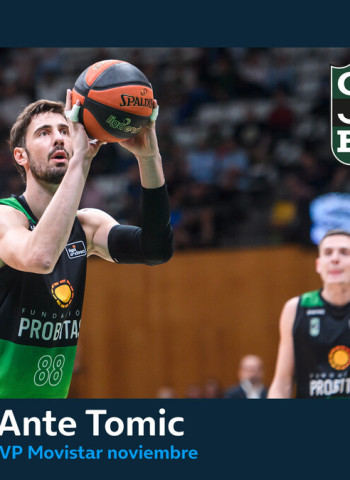 Ante Tomic, MVP Movistar del mes de noviembre