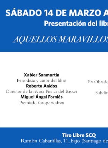 El libro Aquellos Maravillosos Aros se presenta en Santiago el sábado 14 de marzo