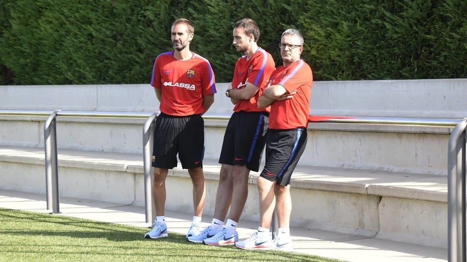 Sito Alonso: “A Moerman y a Pressey los he visto con ganas de aprender qué es el Barça”