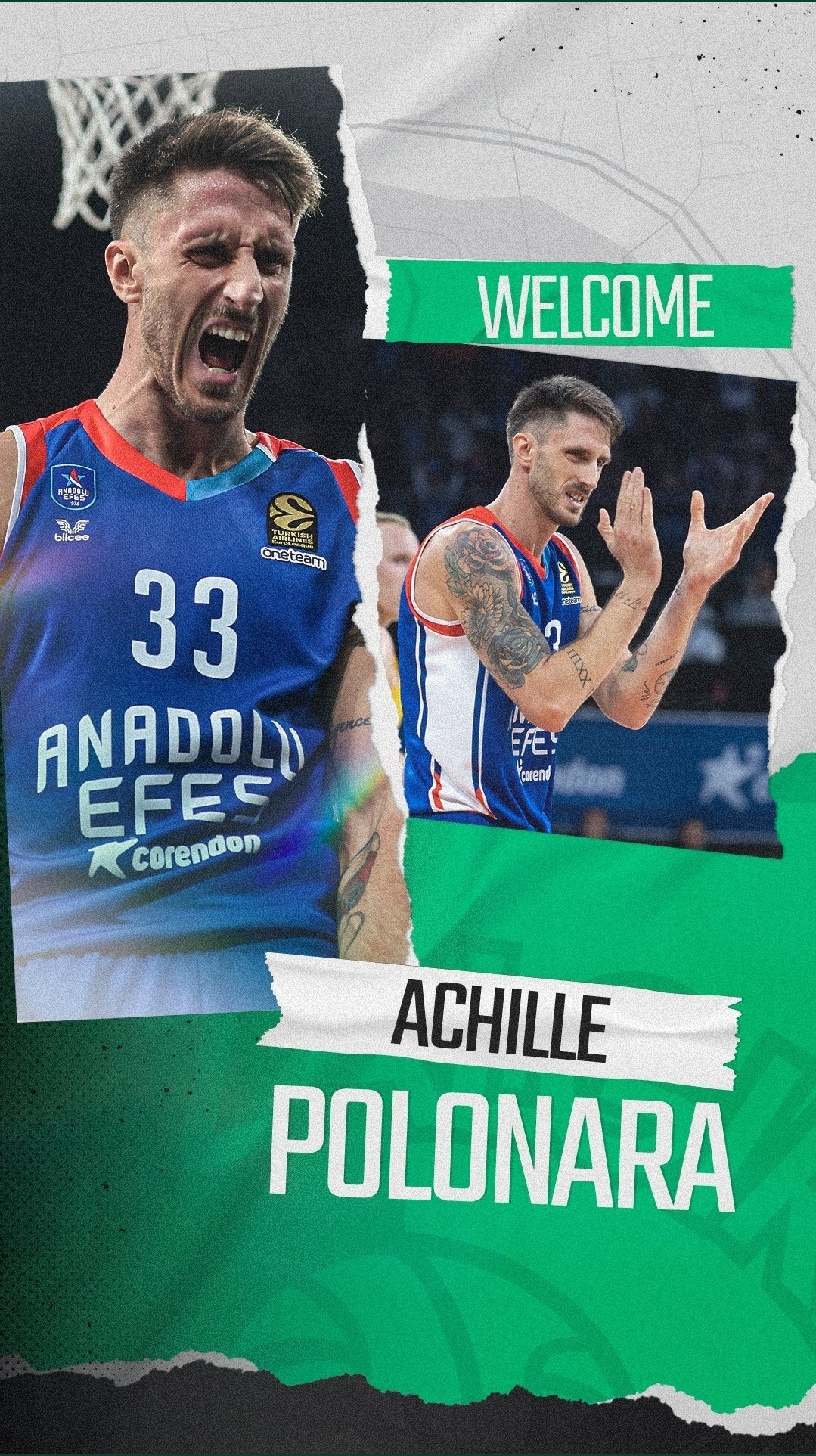Achille Polonara, nuevo jugador del Zalgiris Kaunas