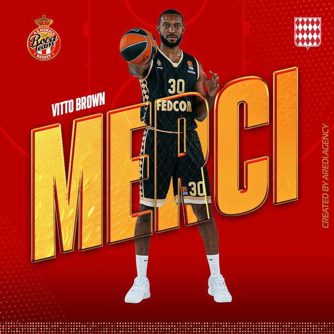 Vitto Brown cambia Mónaco por Estambul: nuevo fichaje de Beşiktaş tras su salida del AS Monaco