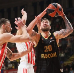 Mónaco remonta veinte en contra para vencer al Estrella Roja en Belgrado (80-91)
