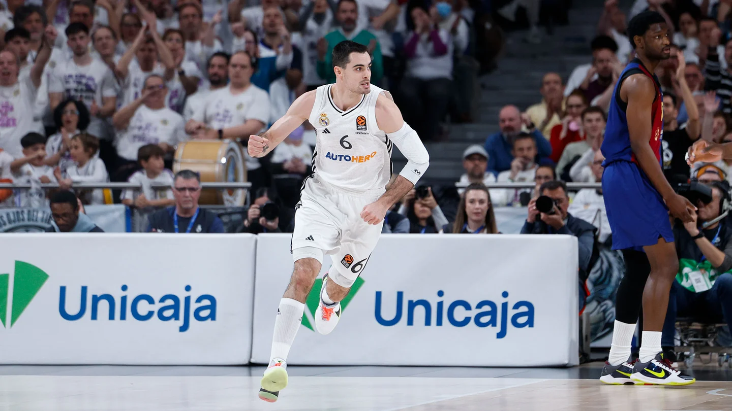 El Real Madrid tiñe de blanco el clásico, 96-91