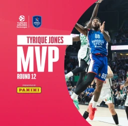 MVP Jornada 12º de la EuroLeague: Tyrique Jones, Anadolu Efes Estambul