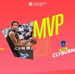 MVP de la jornada 26º EuroLeague: Will Clyburn, Anadolu Efes Estambul