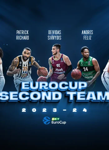 Segundo equipo ideal de la temporada en la EuroCup BKT 2023-24