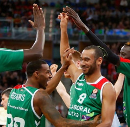 Exhibición del Laboral Kutxa ante Brose Baskets (90-64)