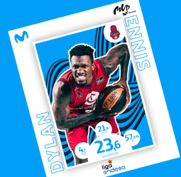 Dylan Ennis, MVP Movistar de diciembre