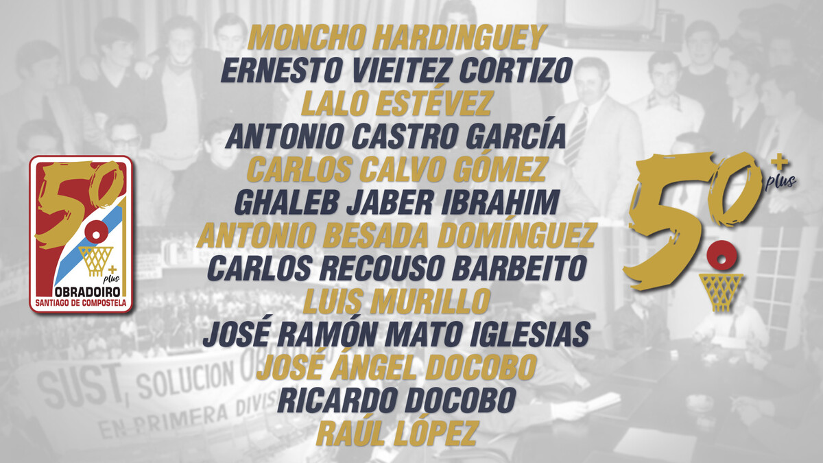 El Monbus Obradoiro homenajeará a los presidentes de su historia