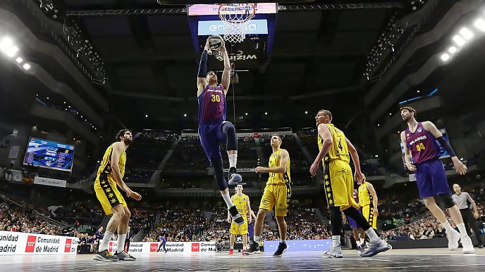 El FC Barcelona, primer finalista de la Copa del Rey. Gran trabajo coral de los azulgranas (92-86)