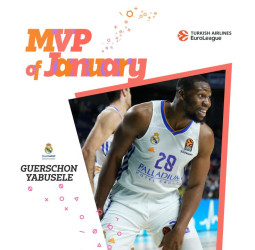 Guerschon Yabusele, MVP del mes de Enero en la EuroLeague