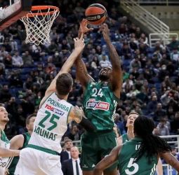 El Panathinaikos domina la segunda parte y arrolla al Zalgiris, 89-65