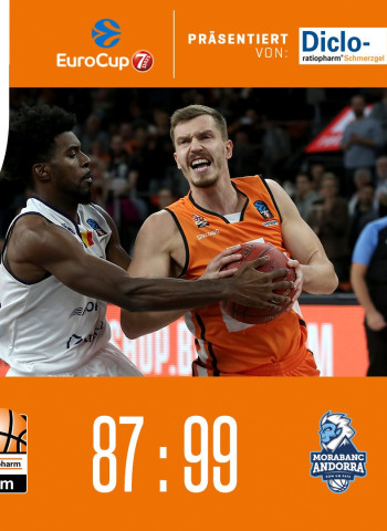 El MoraBanc gana en Alemania al Ratiopharm (87-99) y acaricia el Top-16
