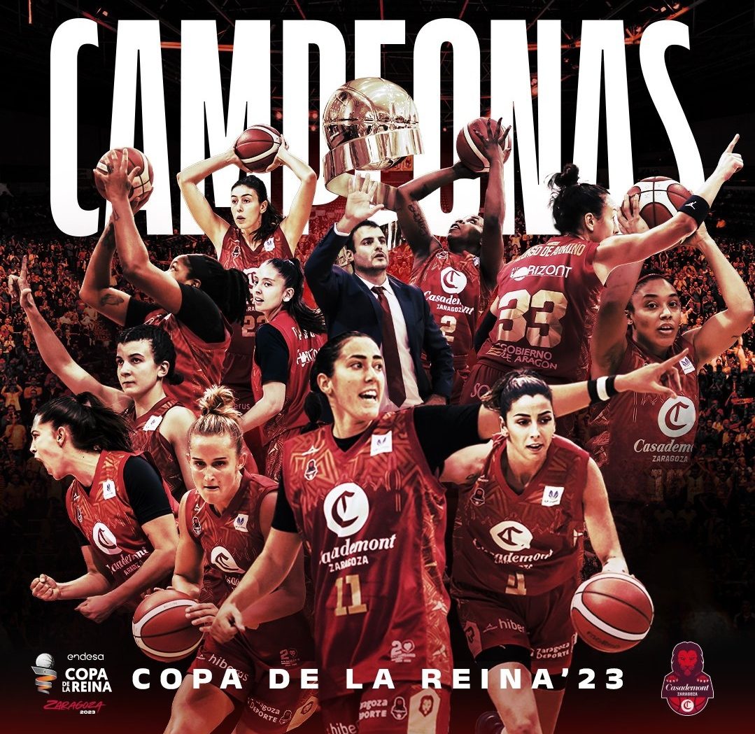 Casademont Zaragoza se proclama en casa Campeona de la Copa de la Reina (55-51)