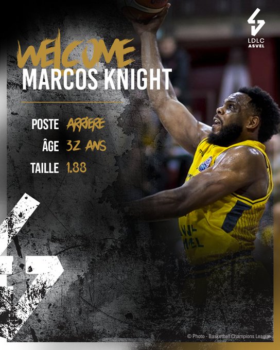 El ASVEL Villeurbanne ficha a Marcos Knight