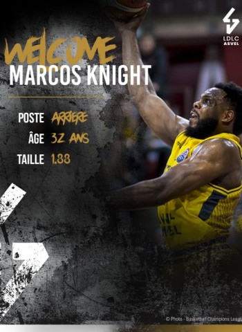 El ASVEL Villeurbanne ficha a Marcos Knight