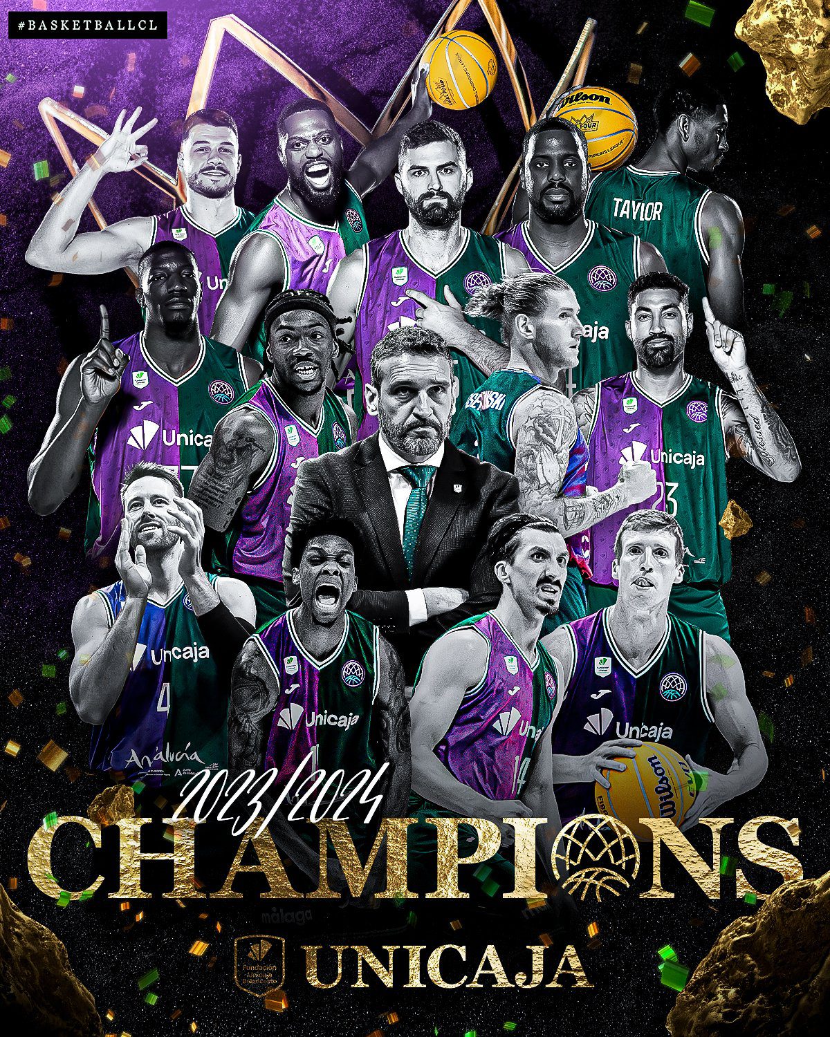 Unicaja Málaga, campeón de la Basketball Champions League