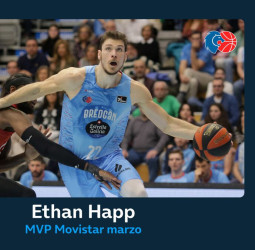 Ethan Happ, MVP Movistar de marzo