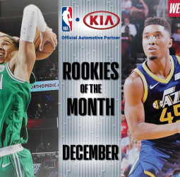 Jayson Tatum y Donovan Mitchell, nombrados rookies del mes en la NBA