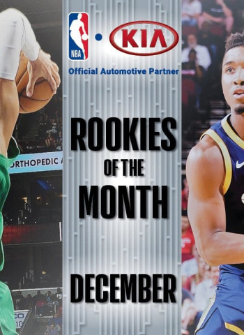 Jayson Tatum y Donovan Mitchell, nombrados rookies del mes en la NBA