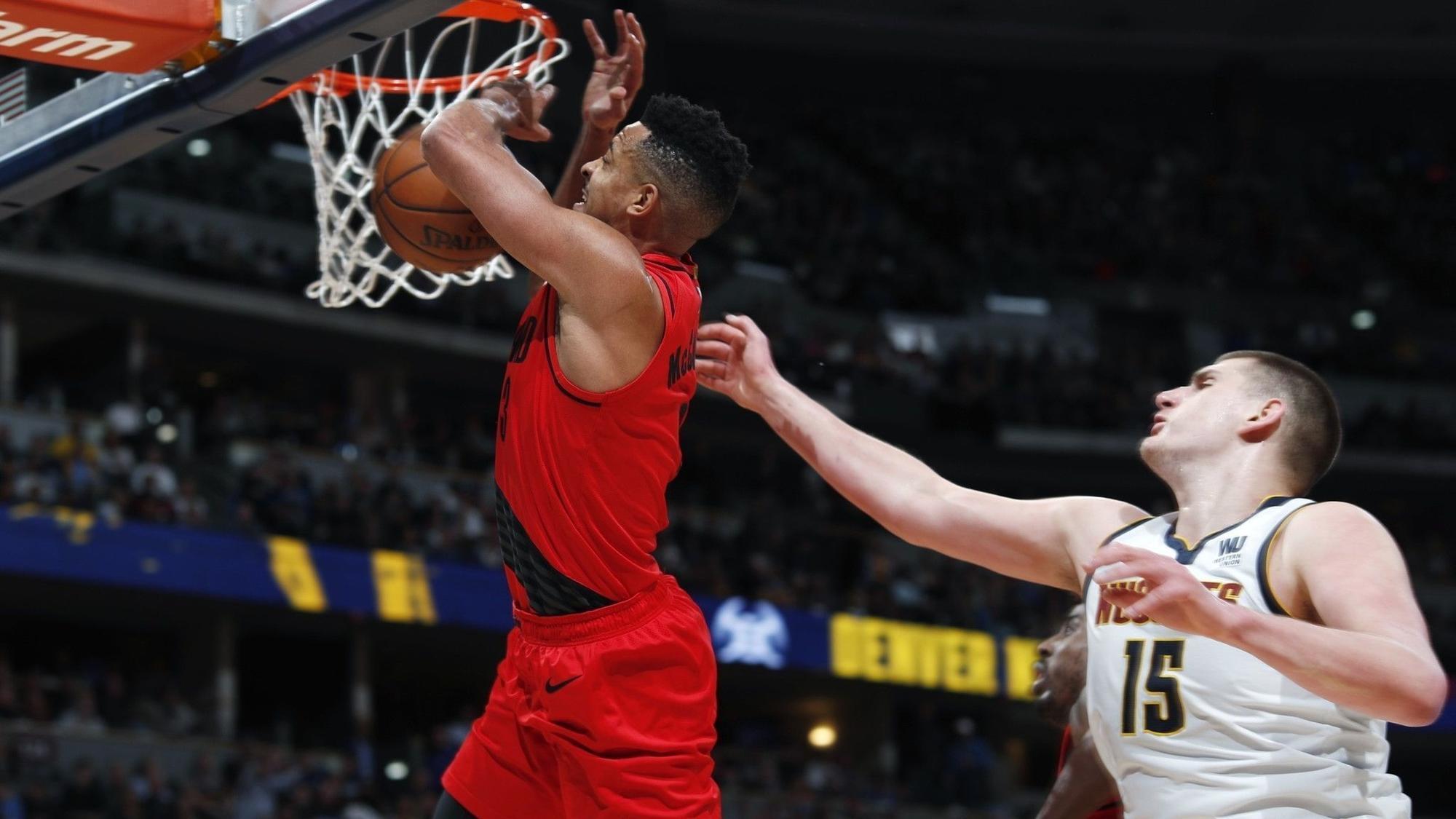 Los Blazers aprovechan la mala noche en el tiro de los Nuggets (97-90) [1-1]