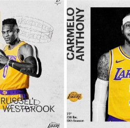 Los Lakers anuncian los fichajes de Carmelo Anthony y Russell Westbrook
